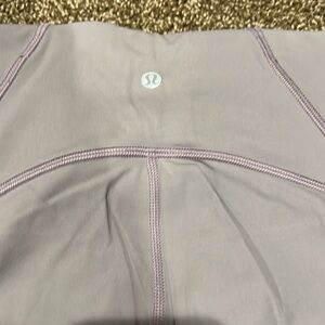 Lululemon lavender leggings with mesh detail